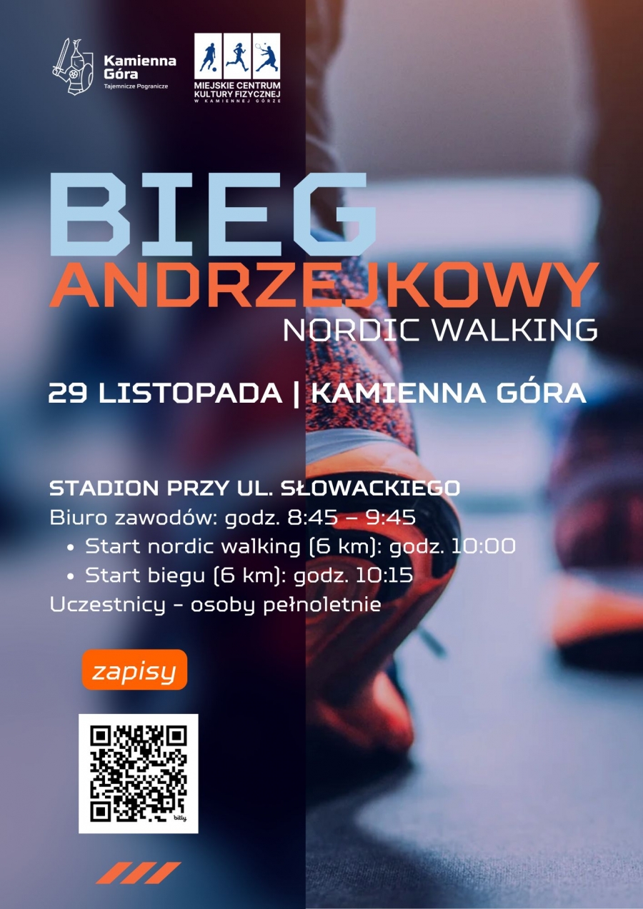 Bieg Andrzejkowy i Nordic Walking w Kamiennej Górze